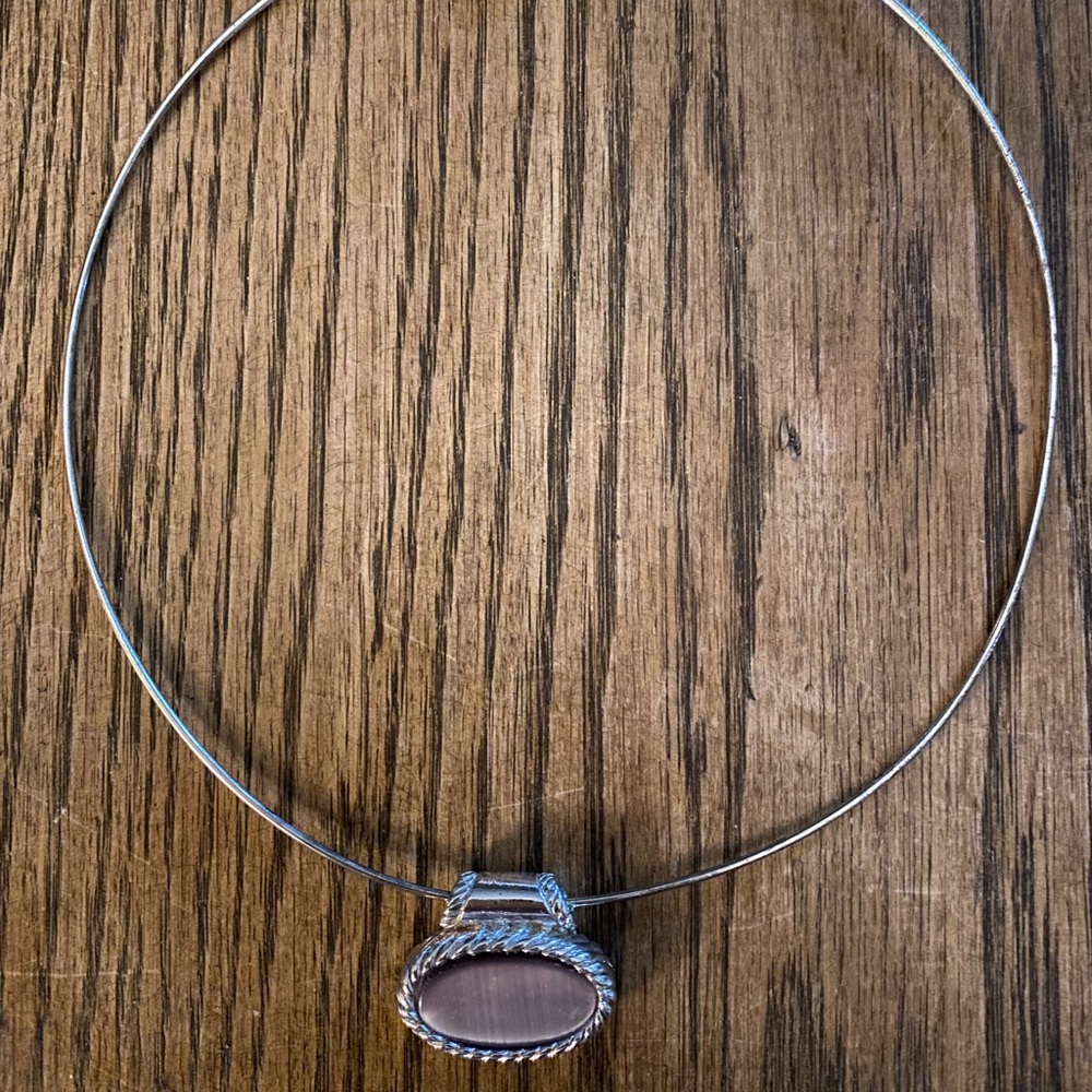 Light Purple & Silver Choker